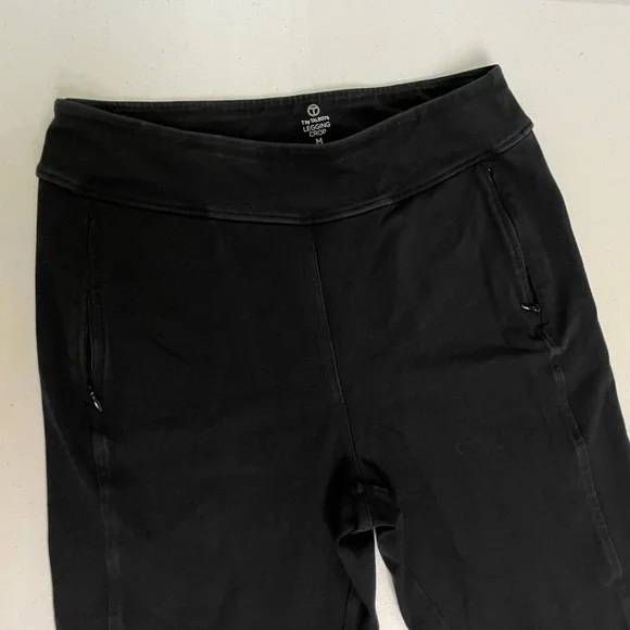 Talbots Leggings, high rise, cropped legs, zip side pockets, Size Medium, black - Picture 12 of 12
